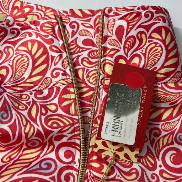 Sport Haley Golf Skort Coral Print Exposed Zipper Women’s 10 - Picture 9 of 14